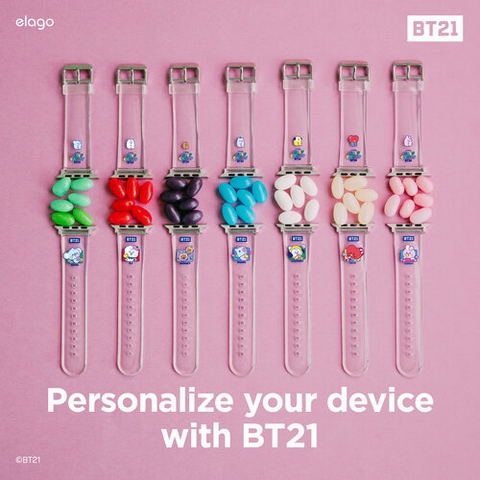 [ELAGO] BT21 Baby Jelly Candy Apple Watch Strap