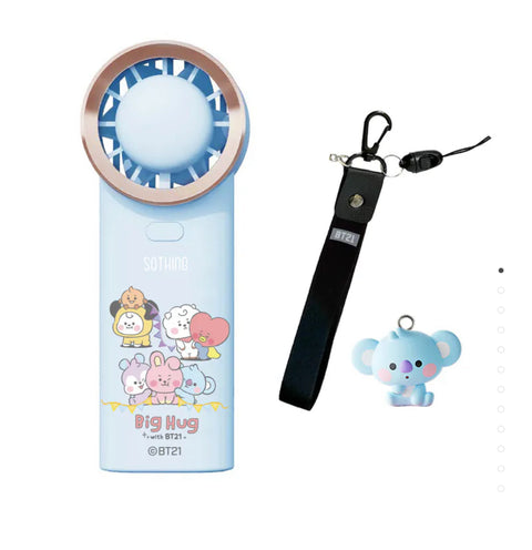 BT21 BABY HANDHELD FAN with BT21 Character Keyring