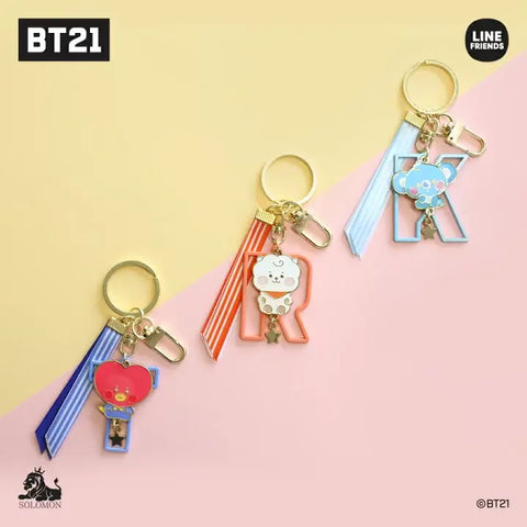 JAPAN RAKUTEN SALE | BT21 Metal Alphabet Keyring