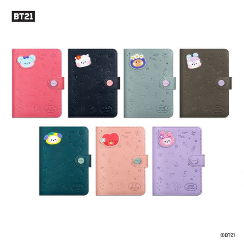 BT21 MININI LEATHER PATCH PASSPORT COVER (VACATION)