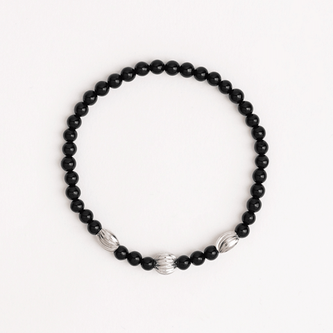 PRE-ORDER |   Thin Onyx Layered Bracelet worn by JK